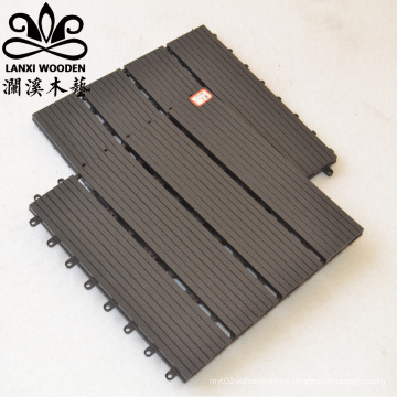 WPC Decking Antiseptic Wood Flooring, Wood Plastic Composite PE Outdoor Decking Flooring 140*23mm